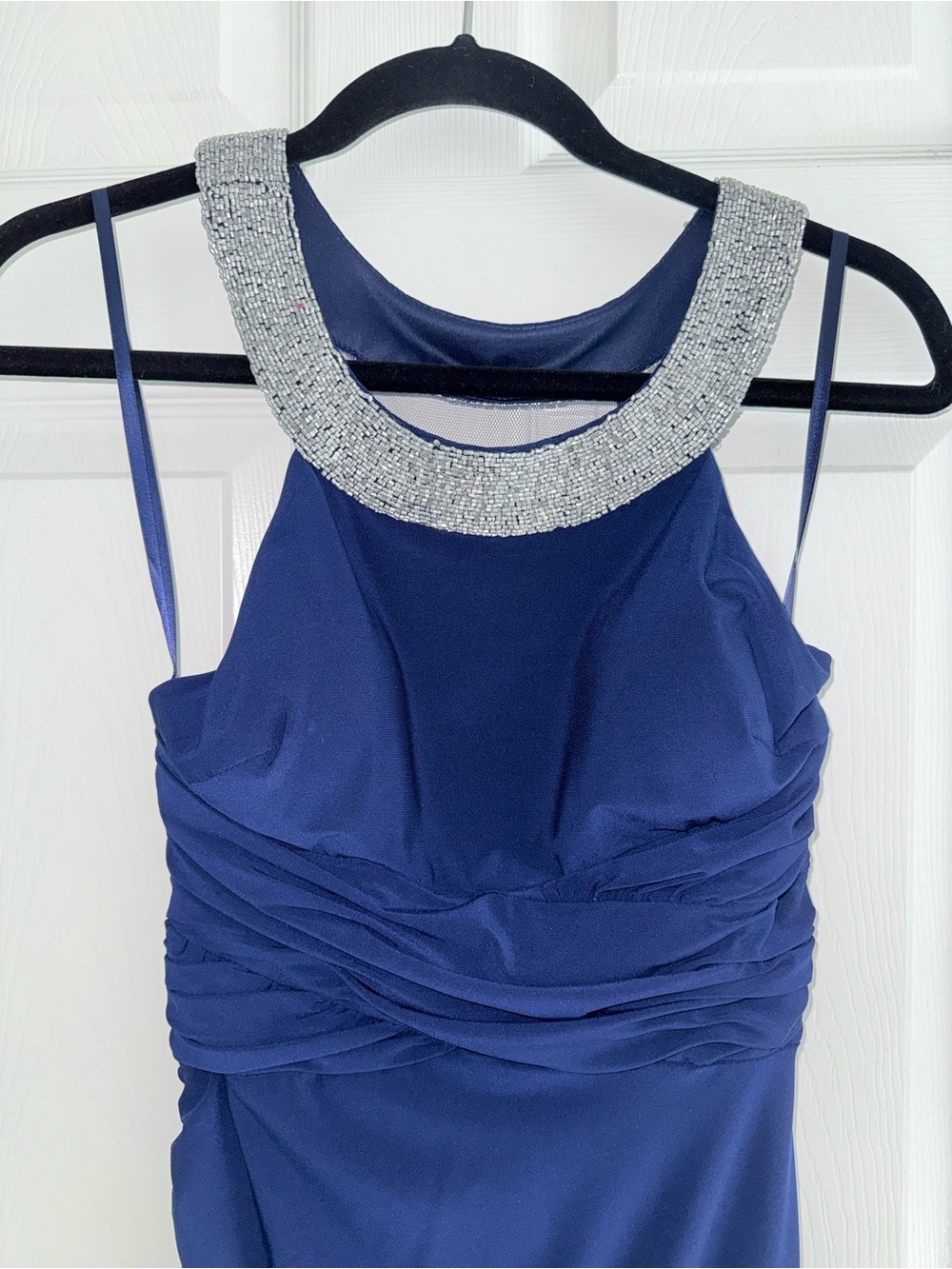 Hailey Logan by Adrianna Papell Navy Maxi Dress , Size 5/6
